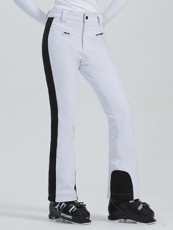 Gsou Snow Pantalon de ski d'extérieur slim et hautement extensible pour femme