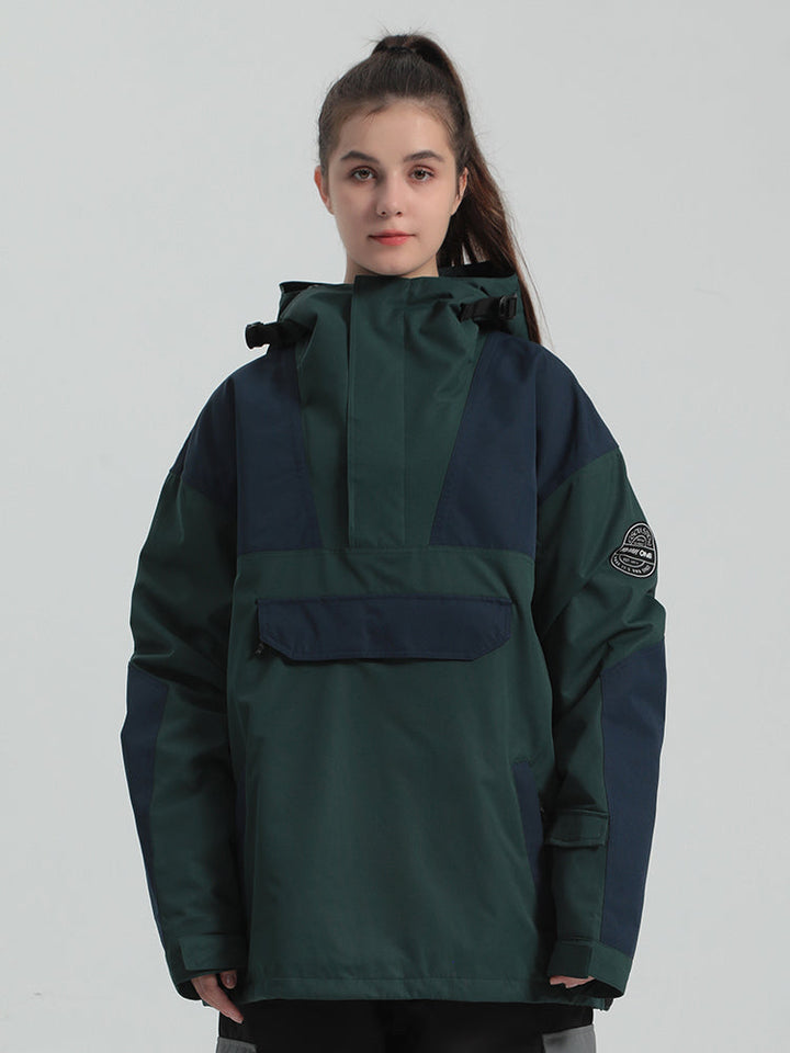 Gsou Snow Damen Color Block Loose Skijacke 