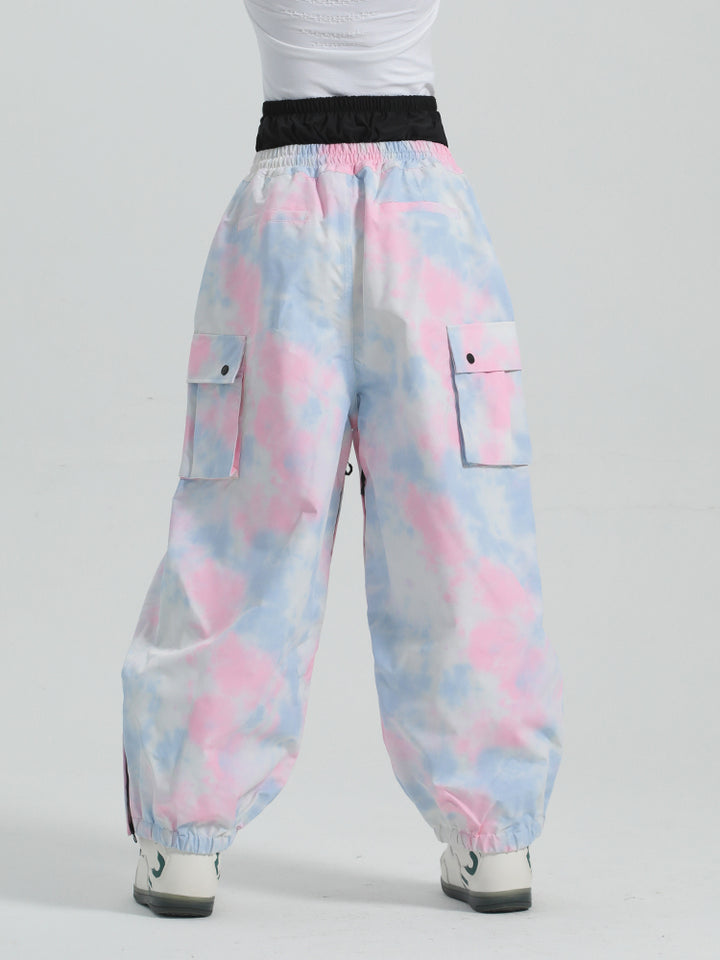 Gsou Snow Men's High Waisted Bloomer Baggy Ski Pants