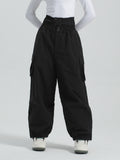 Gsou Snow Women's High Waisted Bloomer Baggy Ski Pants