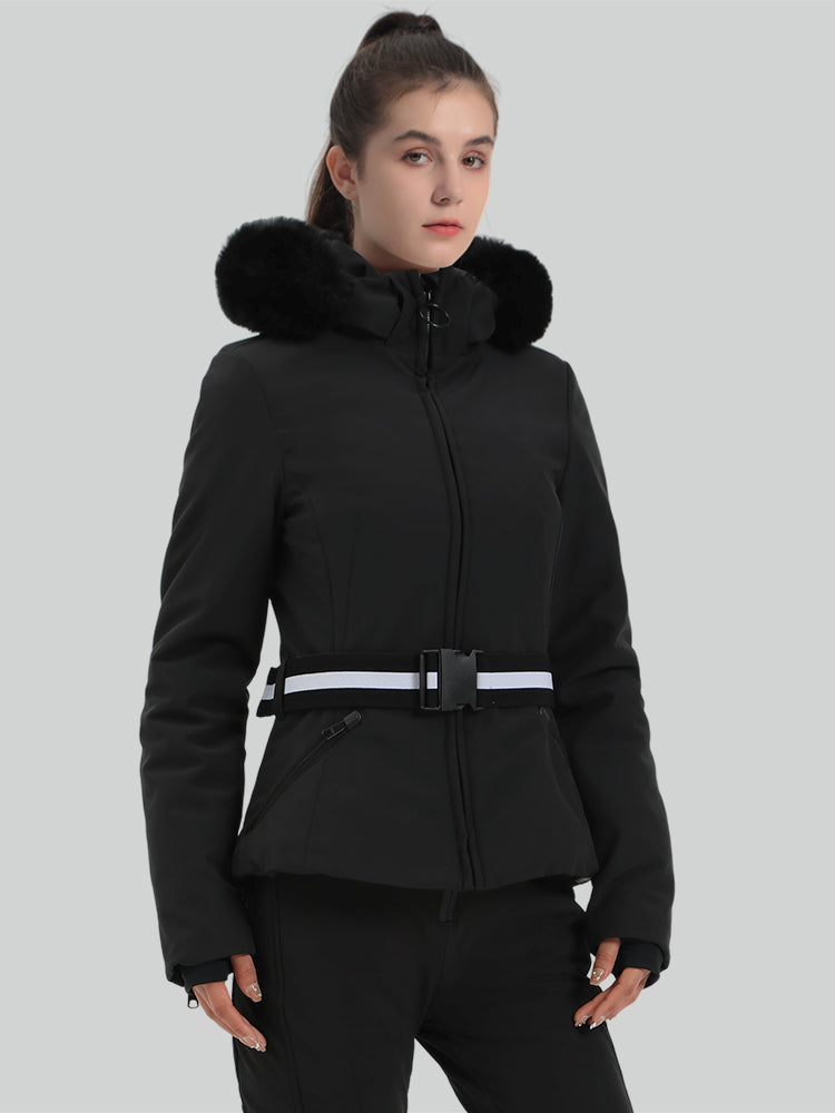 Gsou Snow Farbblock-Skijacke für Damen 