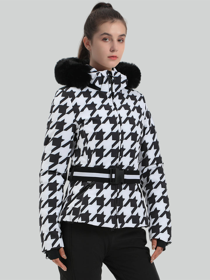 Gsou Snow Veste de ski color block pour femme 