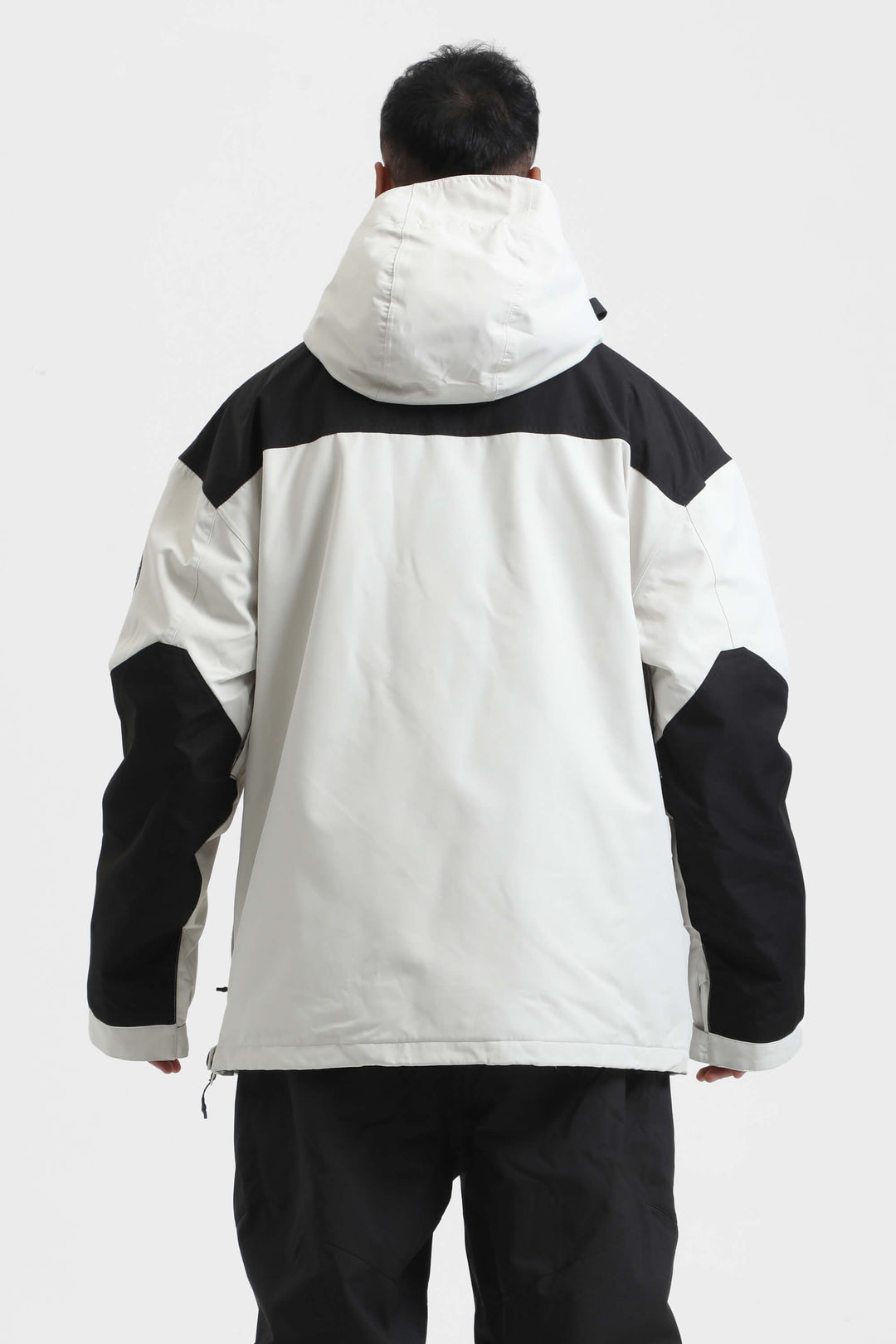 Men's Ink Dot Color-Block Insulated Snow Anoraks