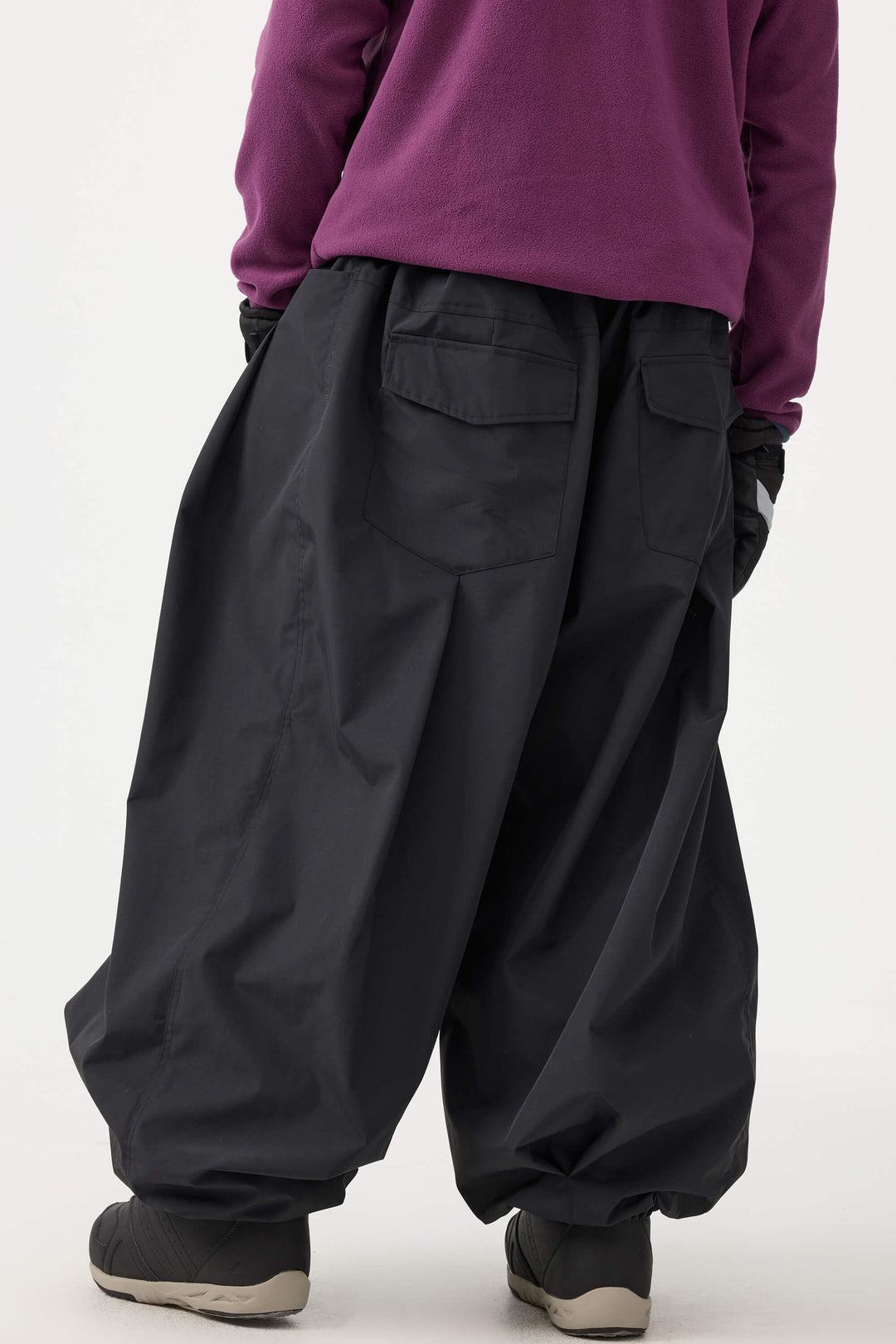 Men's Rose Drawstring Baggy Balloon Snow Pants