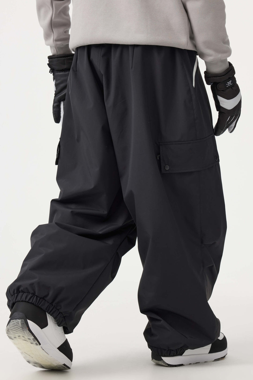 Men's Caramel Baggy Wear-resistant Waterproof Snow Pants