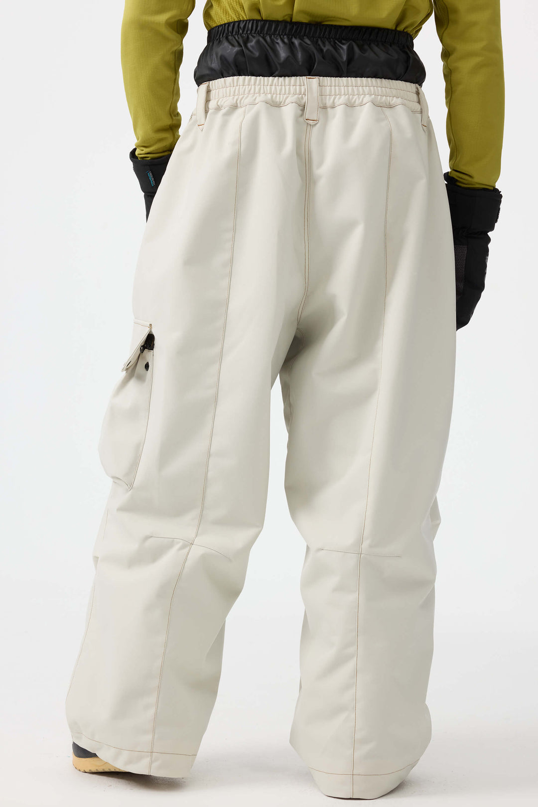 Men's Caramel Baggy Oxford Wear-resistant Snow Pants