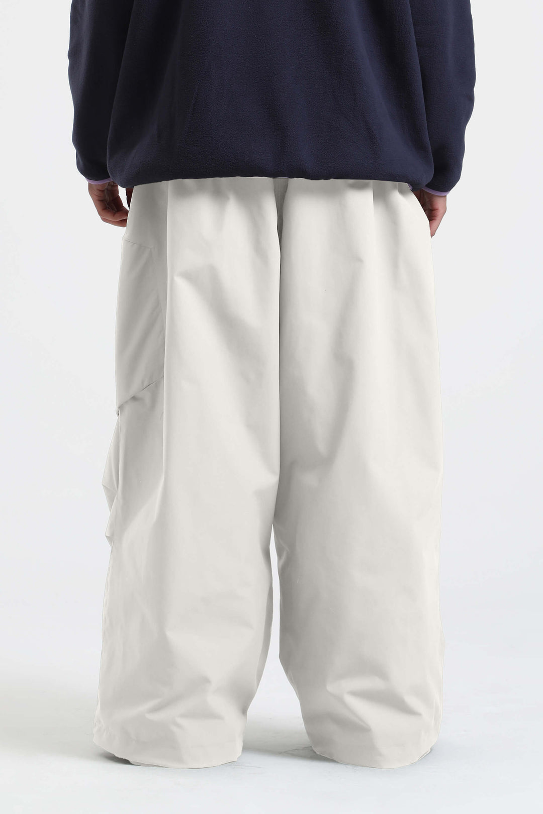 Men's Khaki Lightweight Breathable Baggy Snow Pants