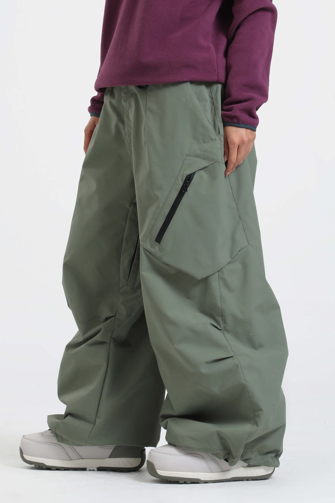 Women's Rainbow Lightweight Breathable Baggy Snow Pants