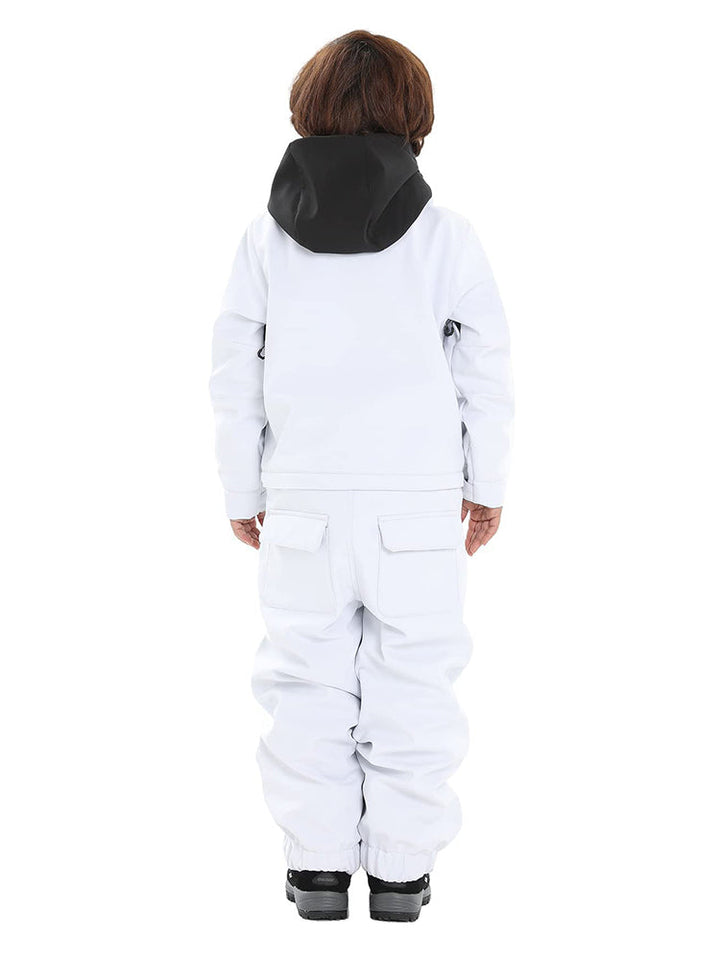 Gsou Snow Combinaison de ski jaune pour enfant Combinaison de neige une pièce Combinaison de ski imperméable 