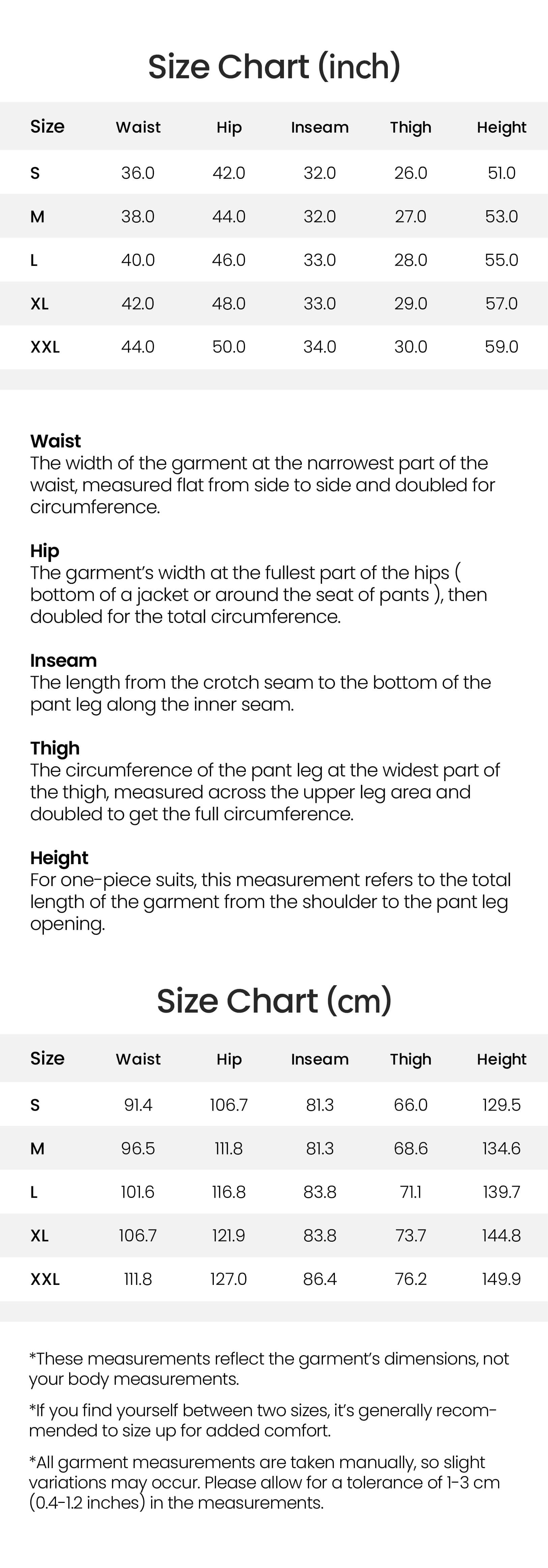 Product Size & Fit Image