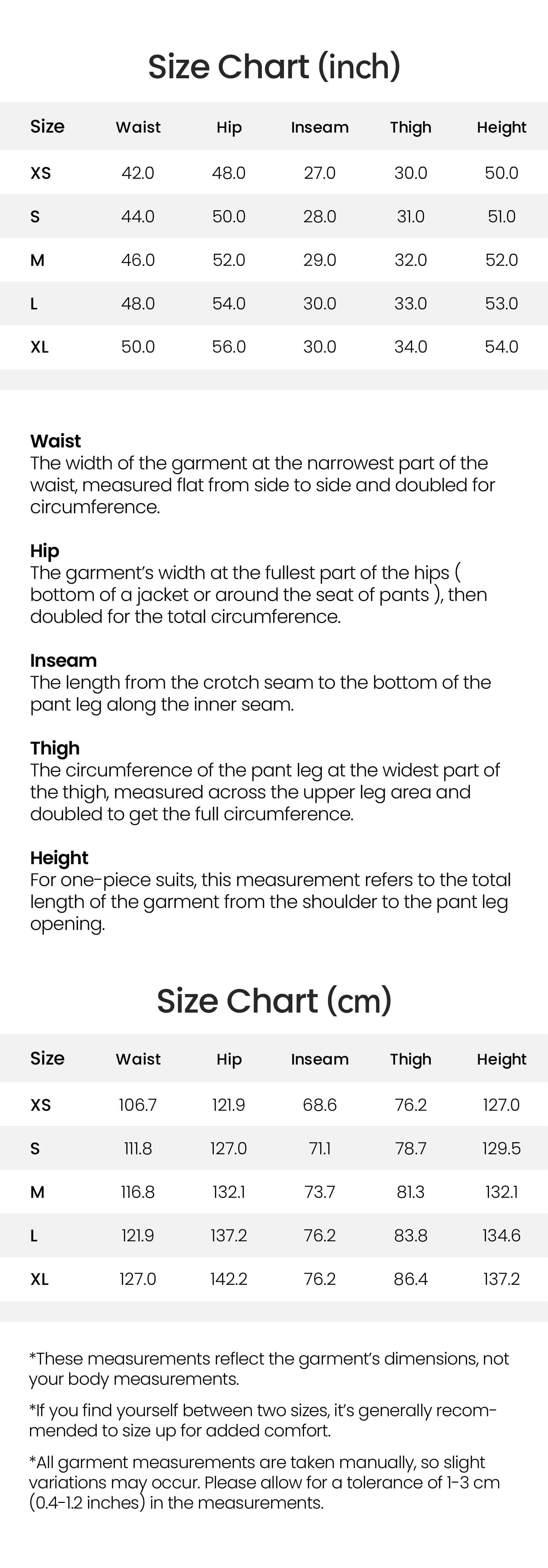 Product Size & Fit Image