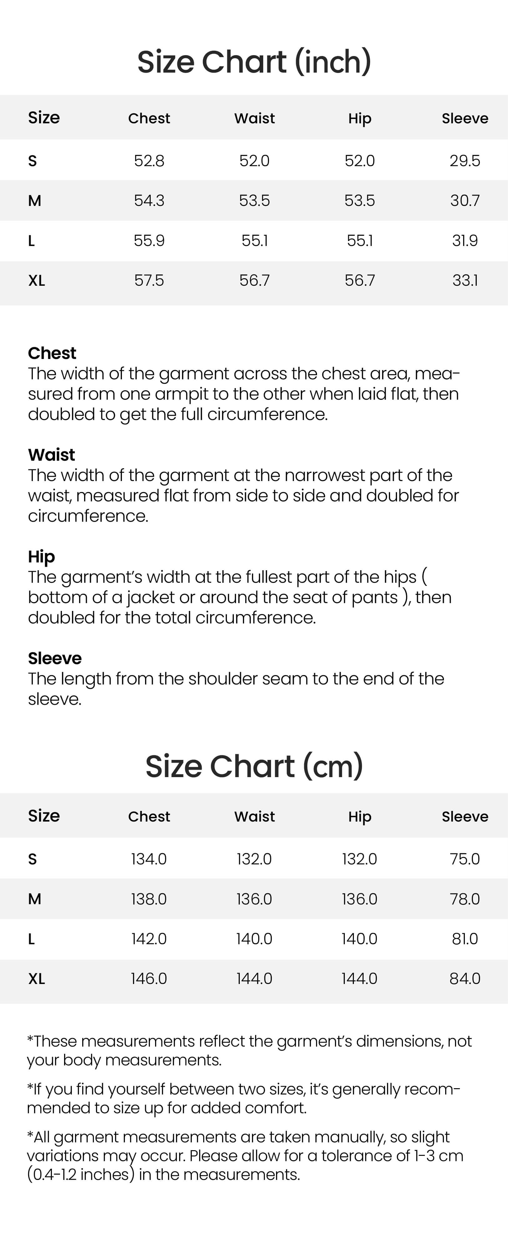 Product Size & Fit Image