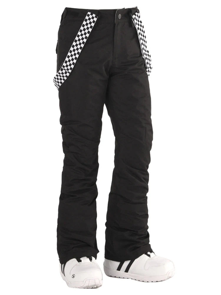 Pantalon de snowboard et de ski Highland Bib pour femme Gsou Snow rose