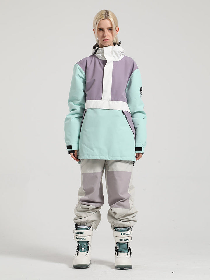 Gsou Snow Women's Colorblock Pullover Ski Suit