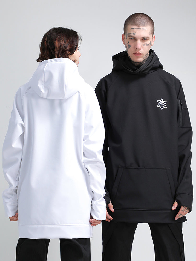 Gsou Snow Men's White Snowboard Hoodie