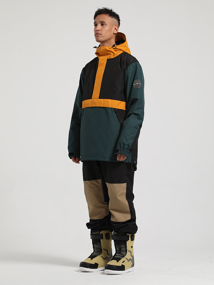 Gsou Snow Combinaison de ski à pull color block pour hommes