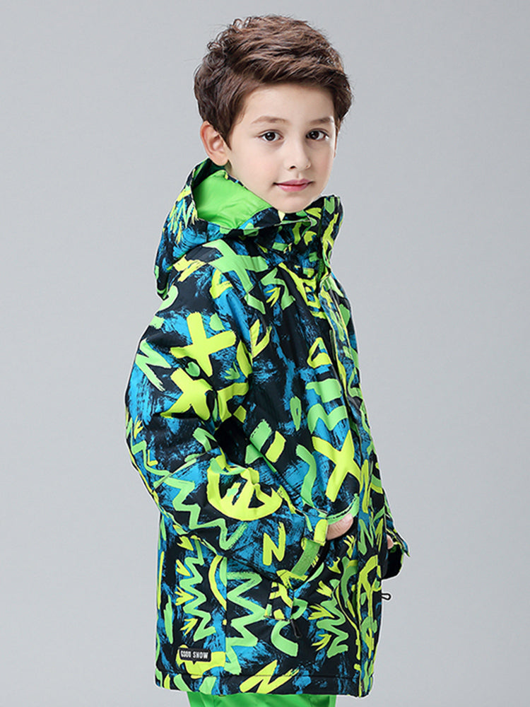 Light Bulb Waterproof&Windproof Kids Snowboard Ski Jackets