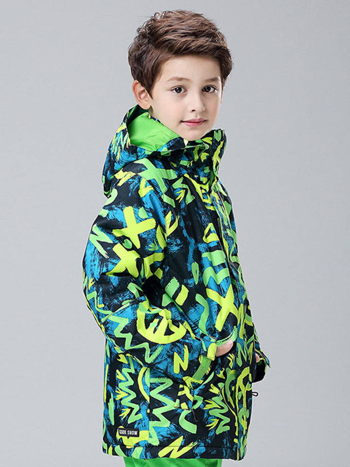 Light Bulb Waterproof&Windproof Kids Snowboard Ski Jackets