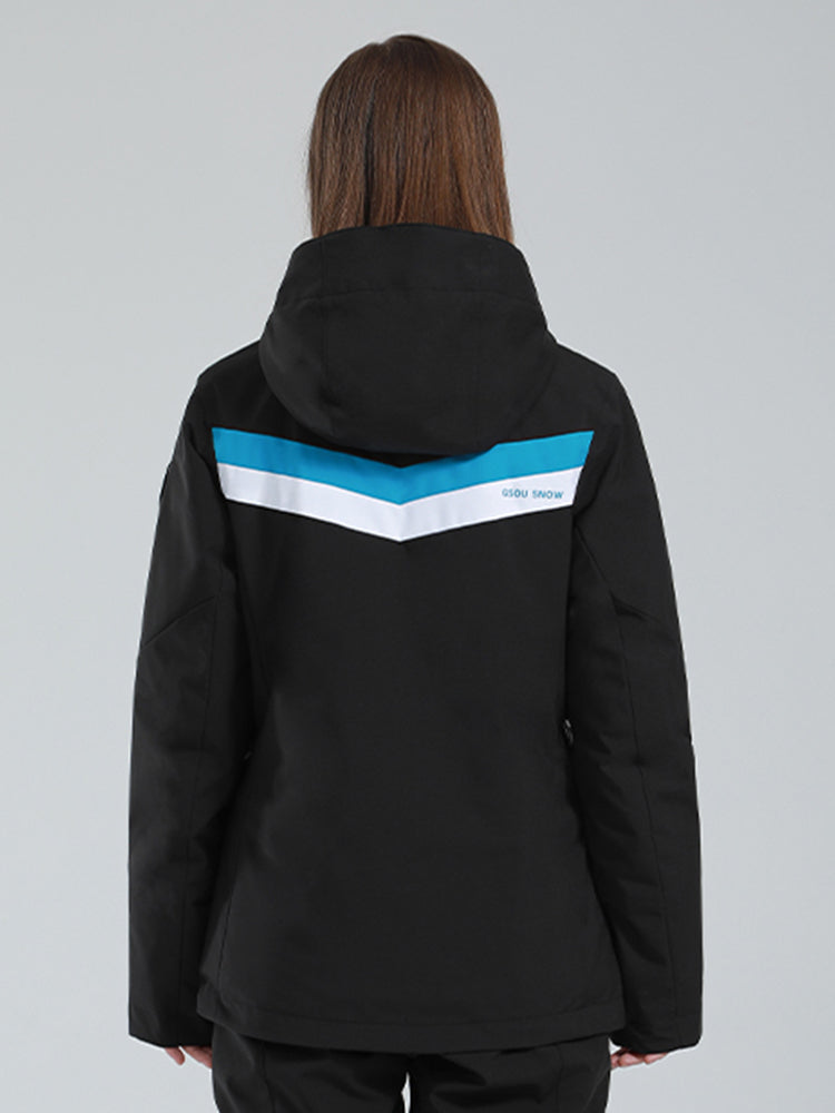 Gsou Snow Damen-Schneejacke „Cross Country Skiing To Paradise“. 