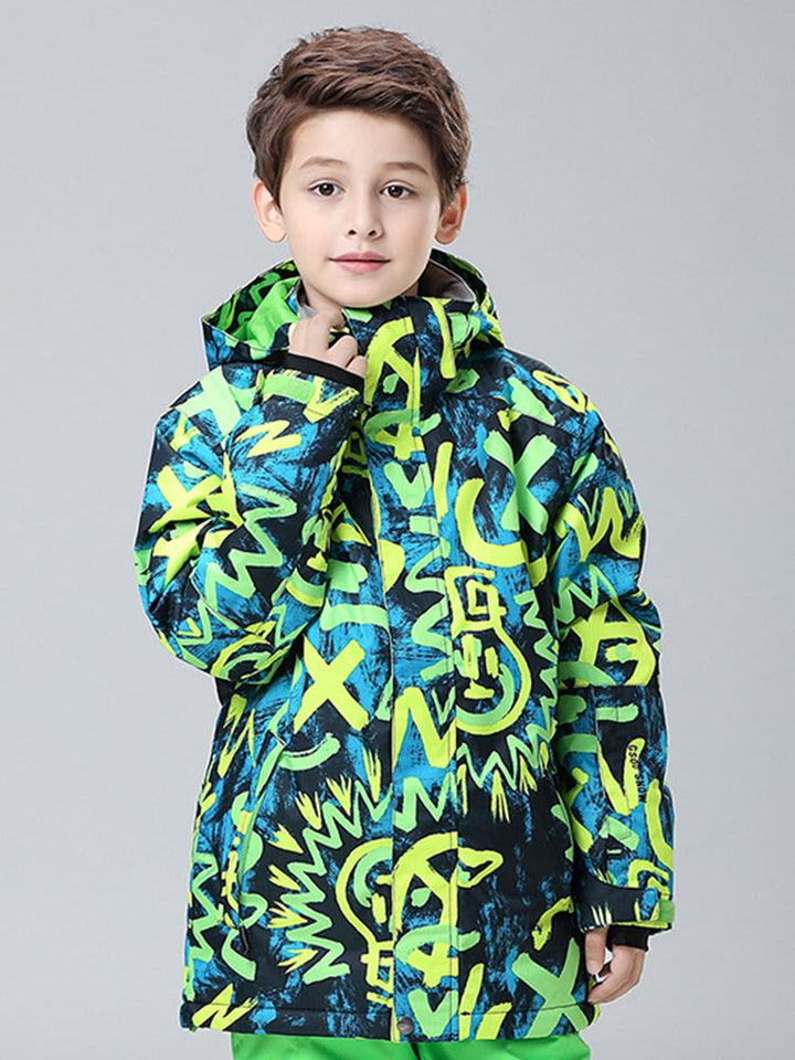 Light Bulb Waterproof&Windproof Kids Snowboard Ski Jackets