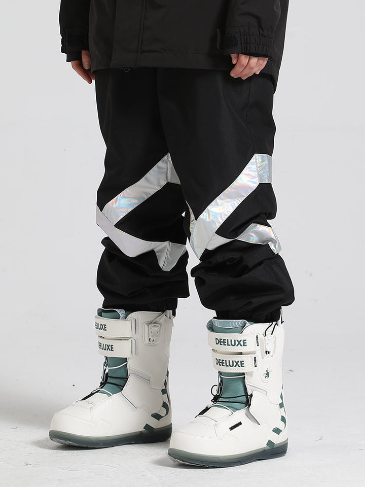 Gsou Snow Herren-Skihose mit lockerem Colorblock-Design, reflektierend