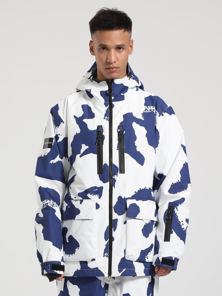 Gsou Snow Men's Colorblock Ski Jacket