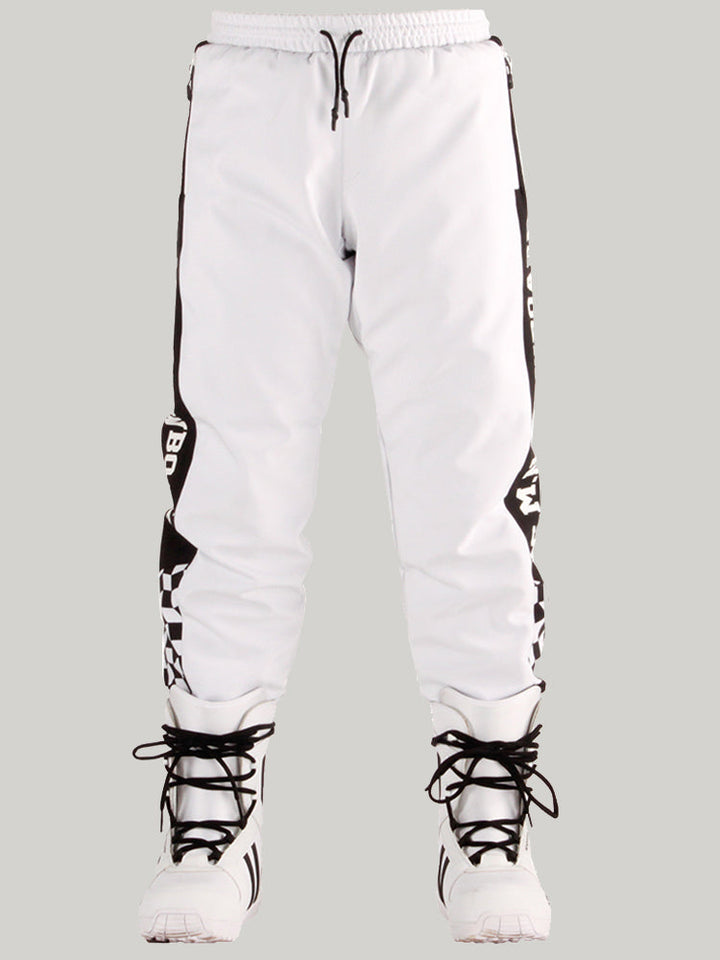 SMN Nouveau pantalon de ski blanc pour femme version fine du pantalon de ski à double planche en placage imperméable et résistant à l'usure