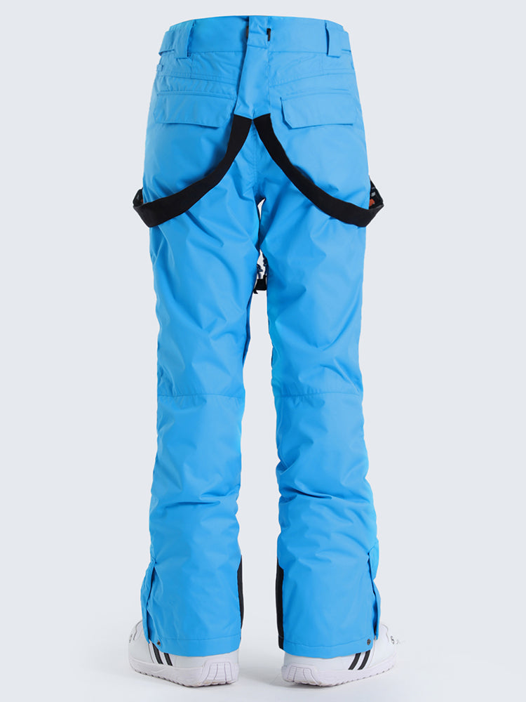 Pantalon de snowboard et de ski Highland Bib pour femme Gsou Snow bleu