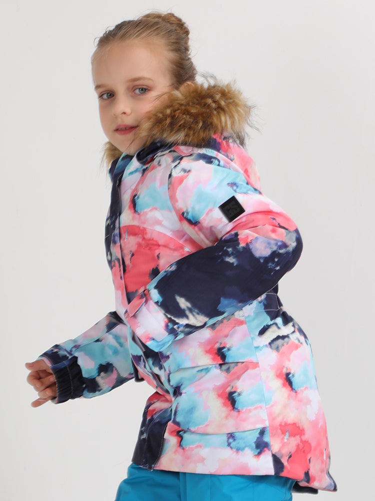 Kids Colorful Snowboard Jacket 20K Waterproof&Windproof Ski Jackets Warm Coat