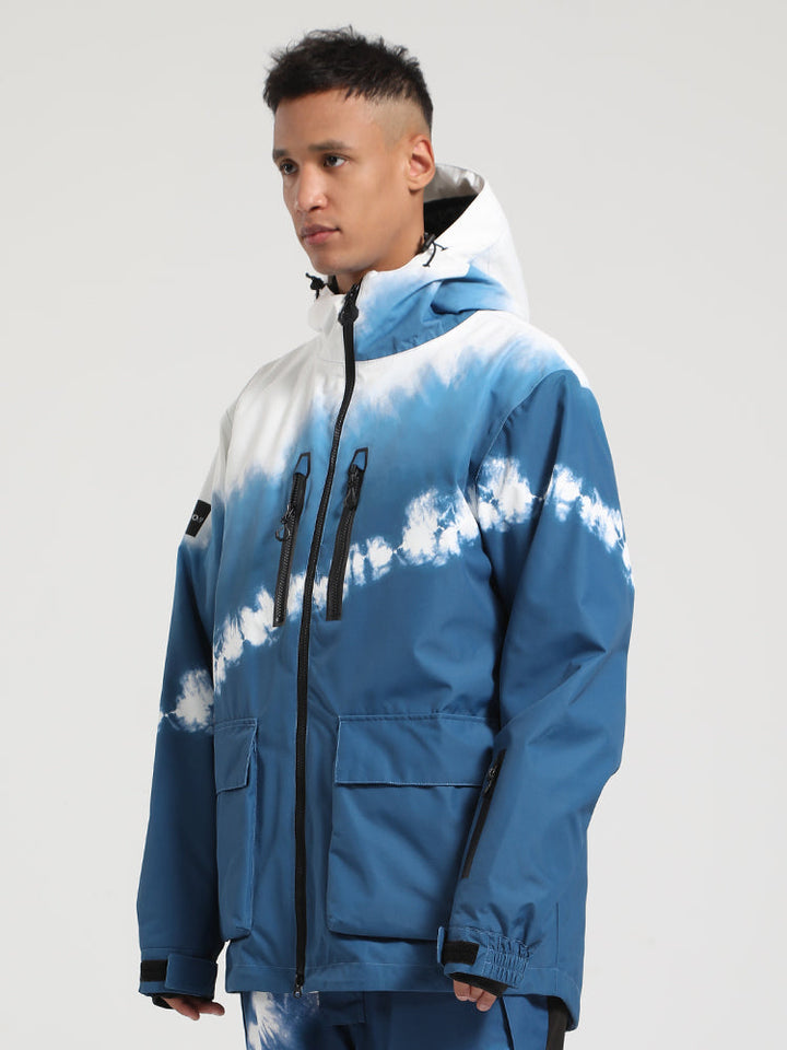 Gsou Snow Men's Colorblock Ski Jacket