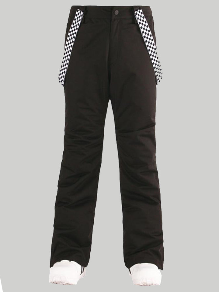 Schwarze Highland Bib wasserdichte Ski- und Snowboardhose für Herren von SMN