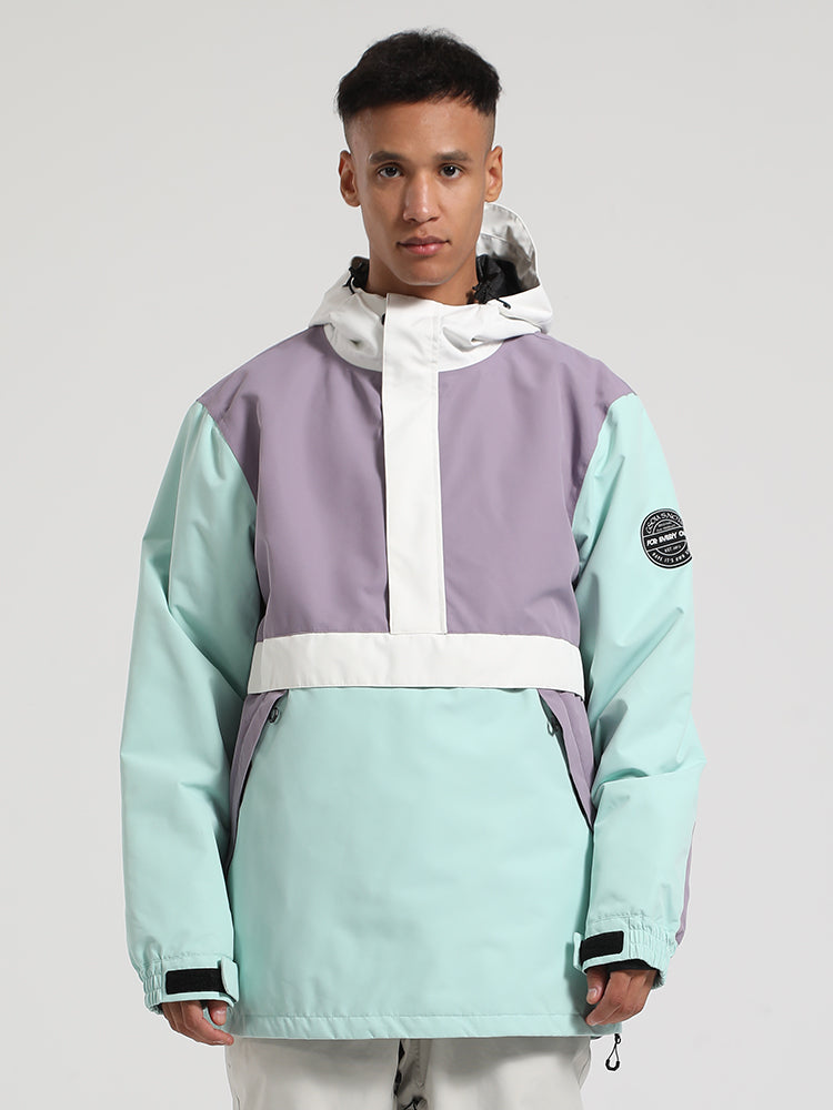 Gsou Snow Veste de ski à enfiler color block pour hommes