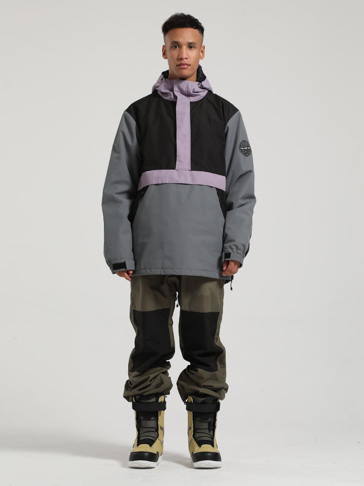 Gsou Snow Combinaison de ski à pull color block pour hommes