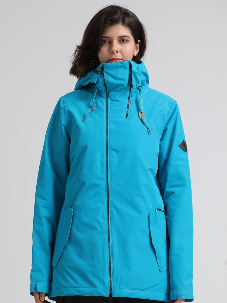 Thermal Warm 10K Waterproof Windproof Womens Blue Ski/Snowboard Jacket