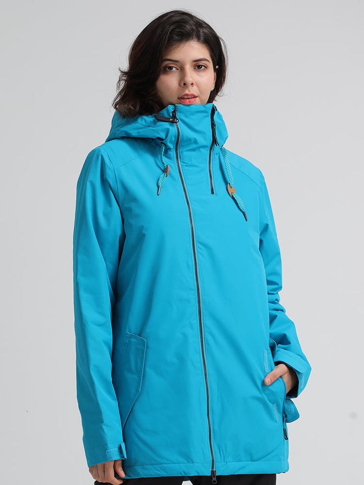 Thermal Warm 10K Waterproof Windproof Womens Blue Ski/Snowboard Jacket