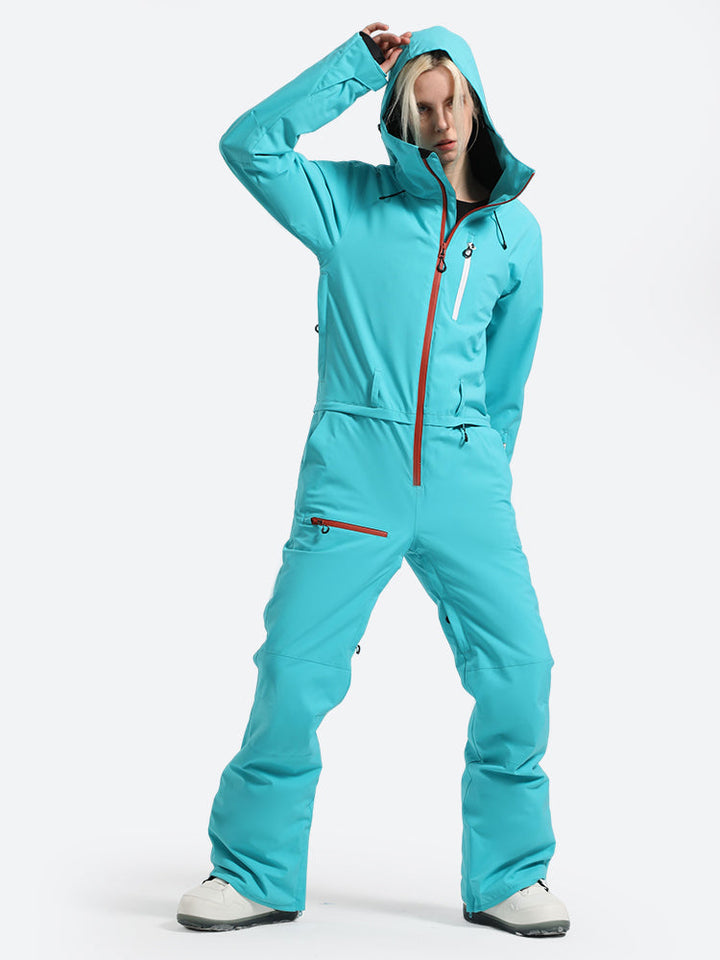 Gsou Snow Combinaison de ski classique une pièce pour femme 