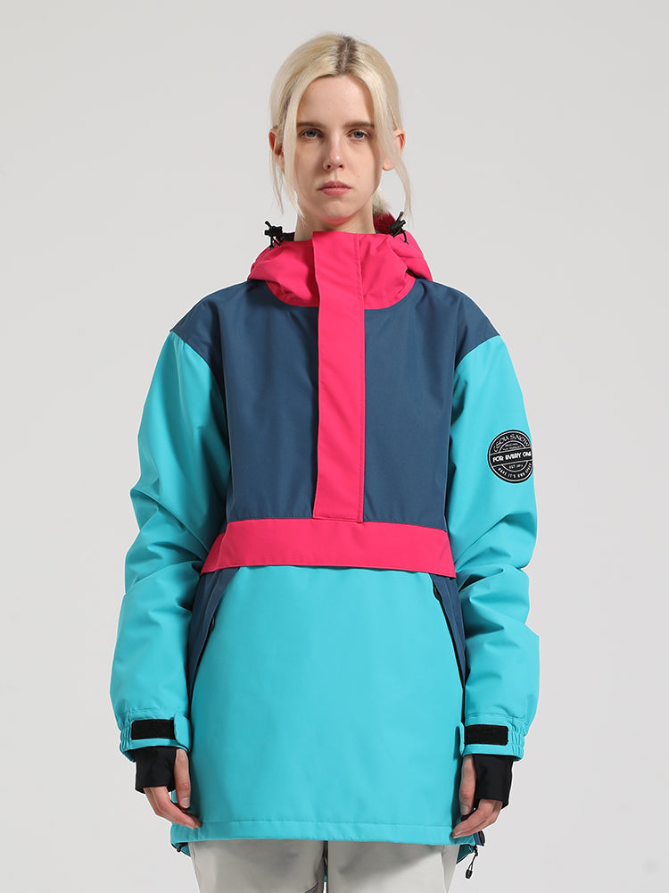 Gsou Snow Veste de ski à enfiler color block pour femme