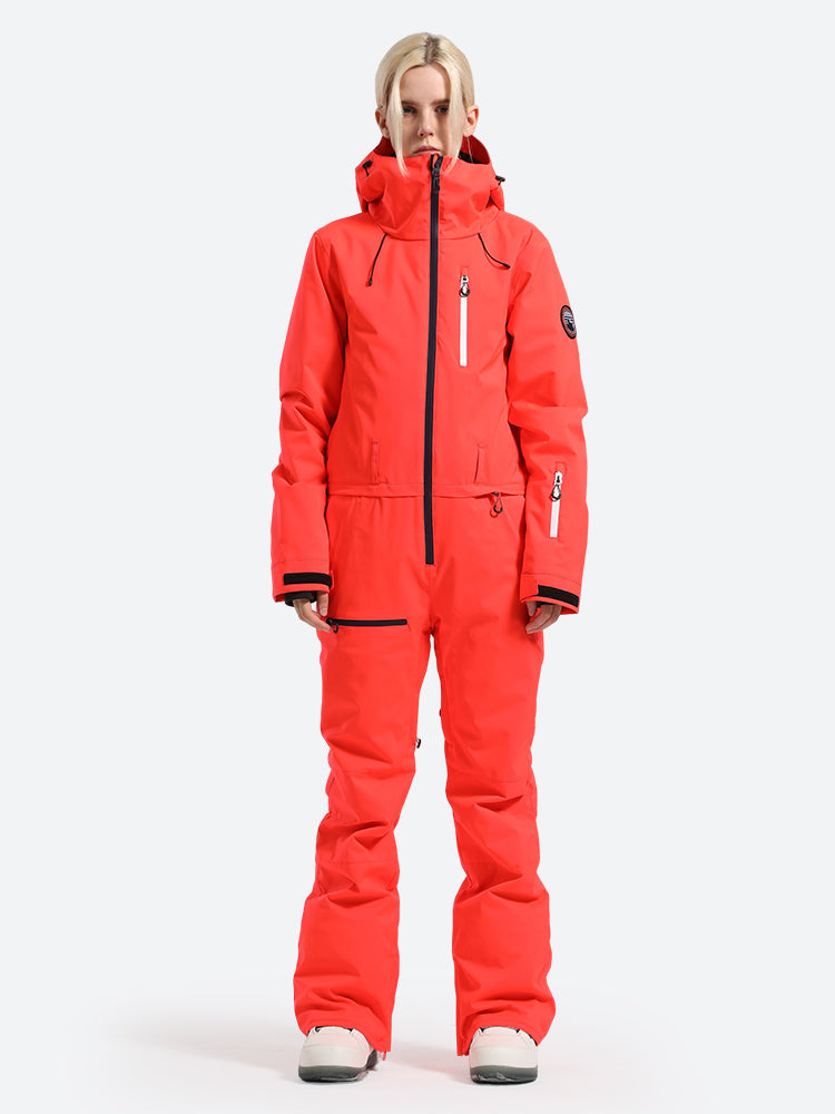 Women's Snow Mountain Waterproof-breathable One-Piece Ski Suits