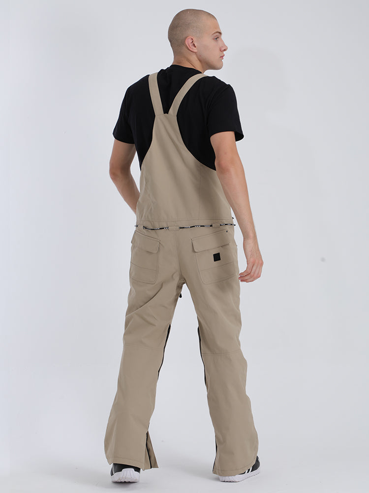 SMN Women's Khaki Overalls Snowboard Ski Bibs Pants