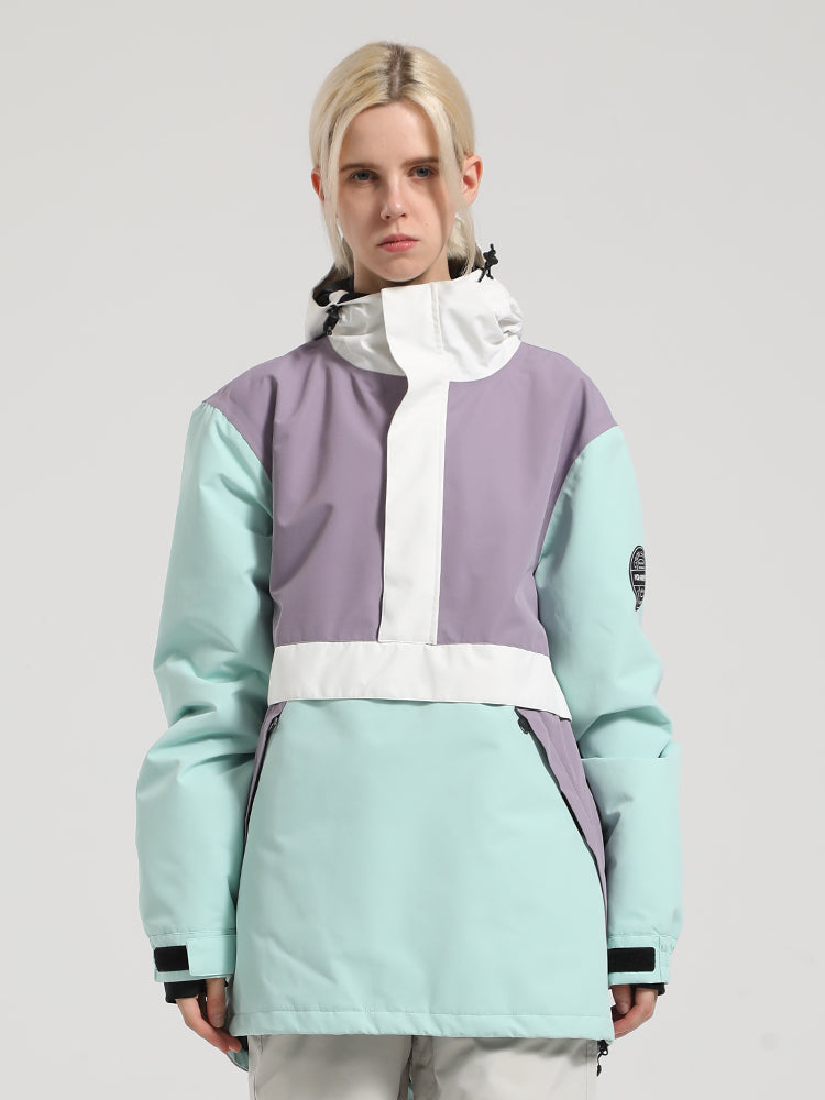 Gsou Snow Veste de ski à enfiler color block pour femme