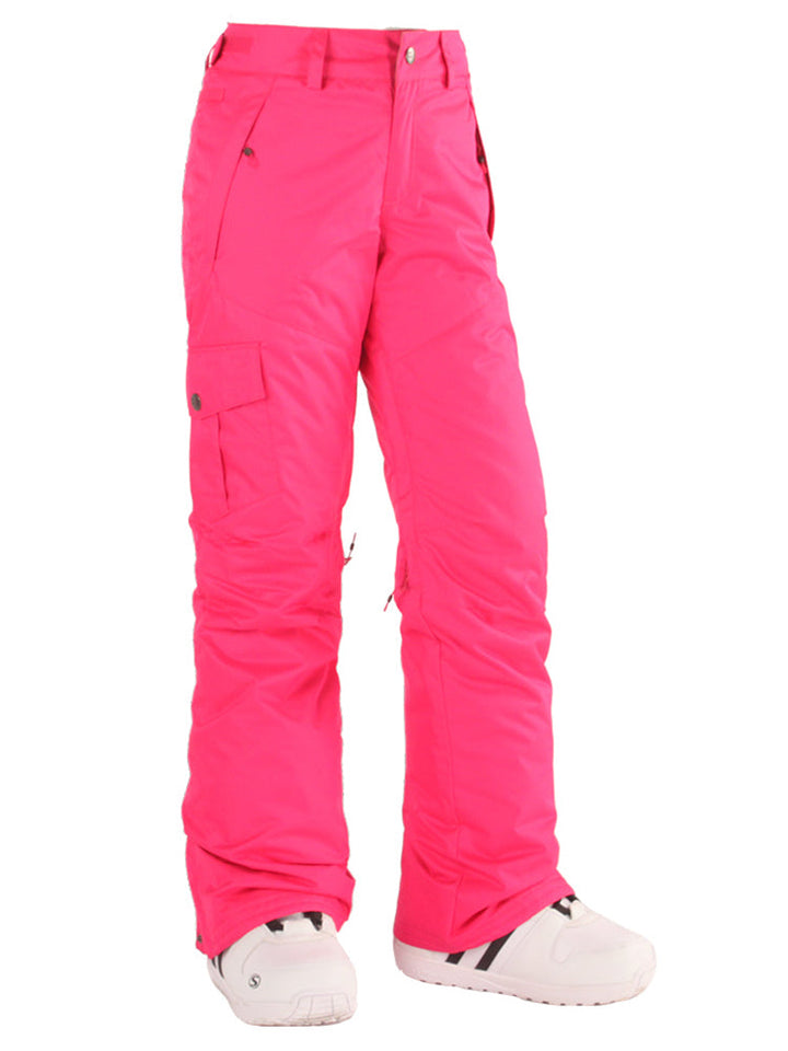 Gsou Snow Women's Rose Thermal Warm High Waterproof Windproof Snowboard & Ski Pants