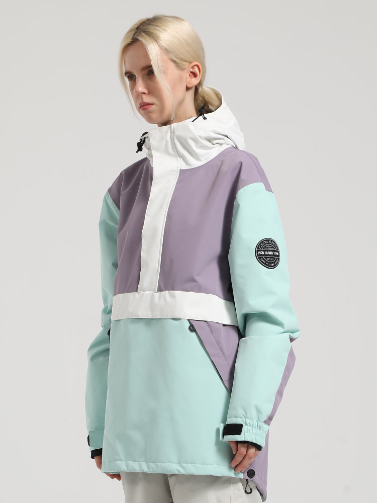 Gsou Snow Veste de ski à enfiler color block pour femme