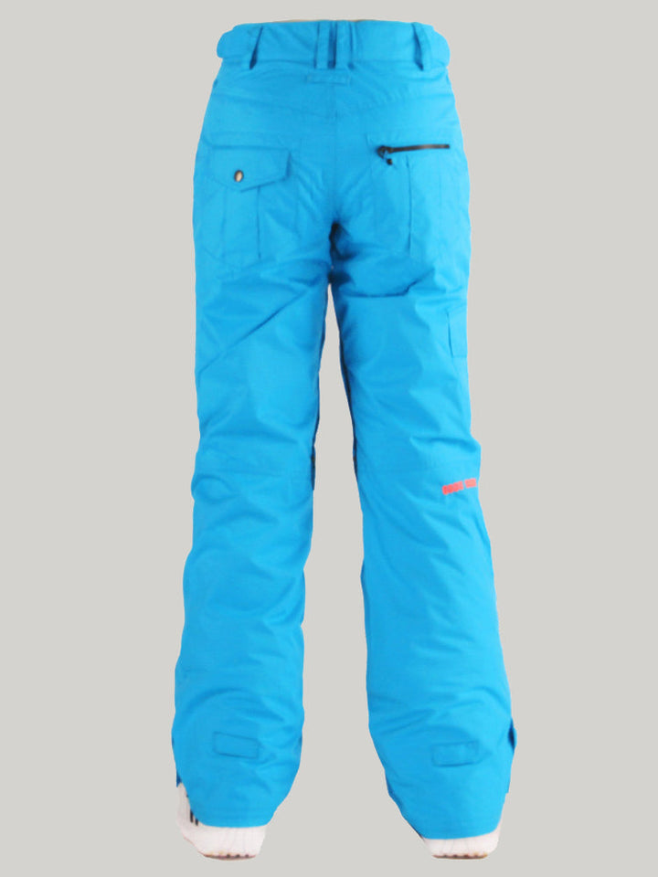 Gsou Snow Damen-Thermo-Warm-Hochwasserdichte, winddichte, blaue Snowboard- und Skihose