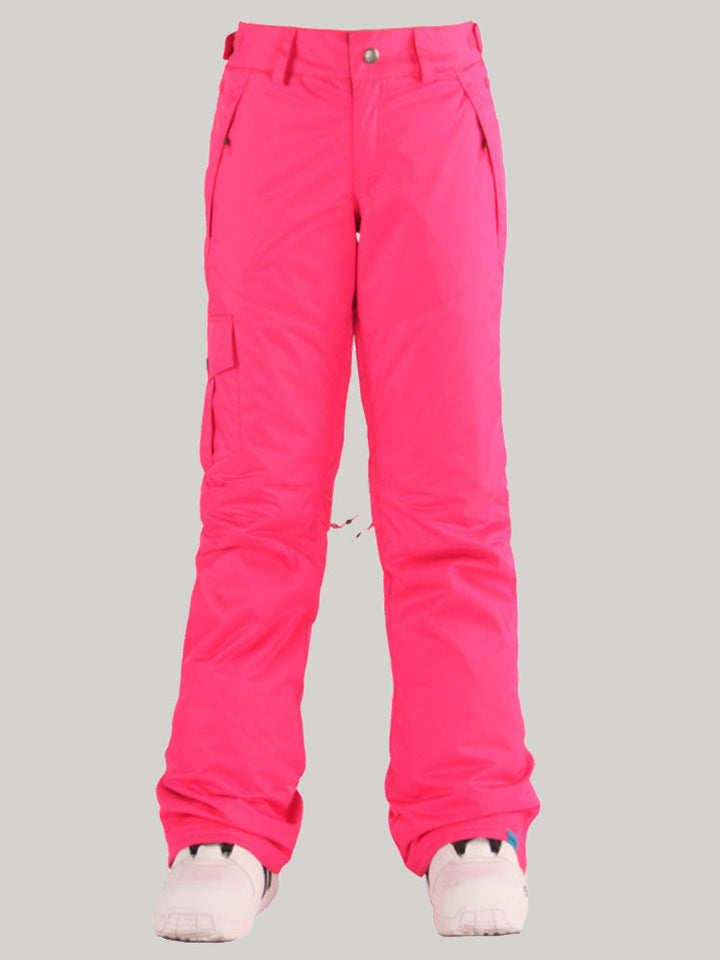 Gsou Snow Damen Rose Thermal Warm Hochwasserdichte, winddichte Snowboard- und Skihose