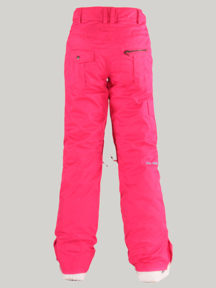 Gsou Snow Damen Rose Thermal Warm Hochwasserdichte, winddichte Snowboard- und Skihose