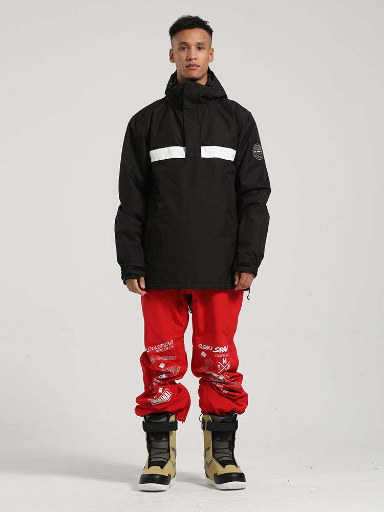 Gsou SnowCombinaison de ski pull rouge homme