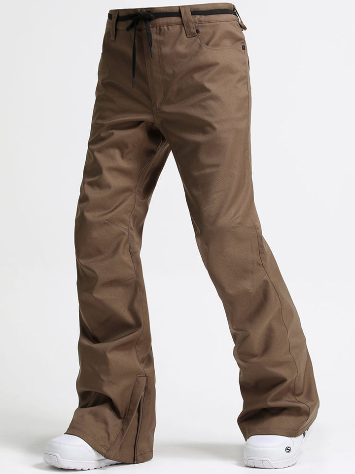 Gsou Snow Men's Brown Ski Snowboard Pants