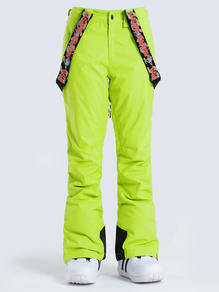 Gsou Snow Pantalon de snowboard et de ski thermique chaud hautement imperméable et coupe-vent pour femme