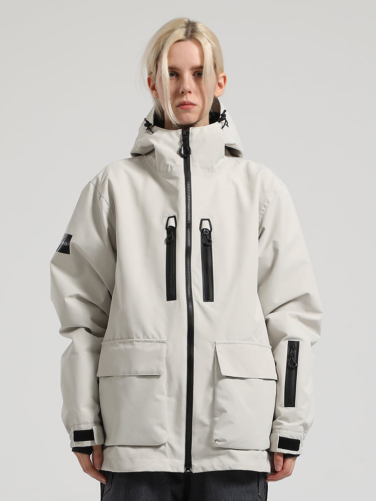 Gsou Snow Veste de ski color block pour femme