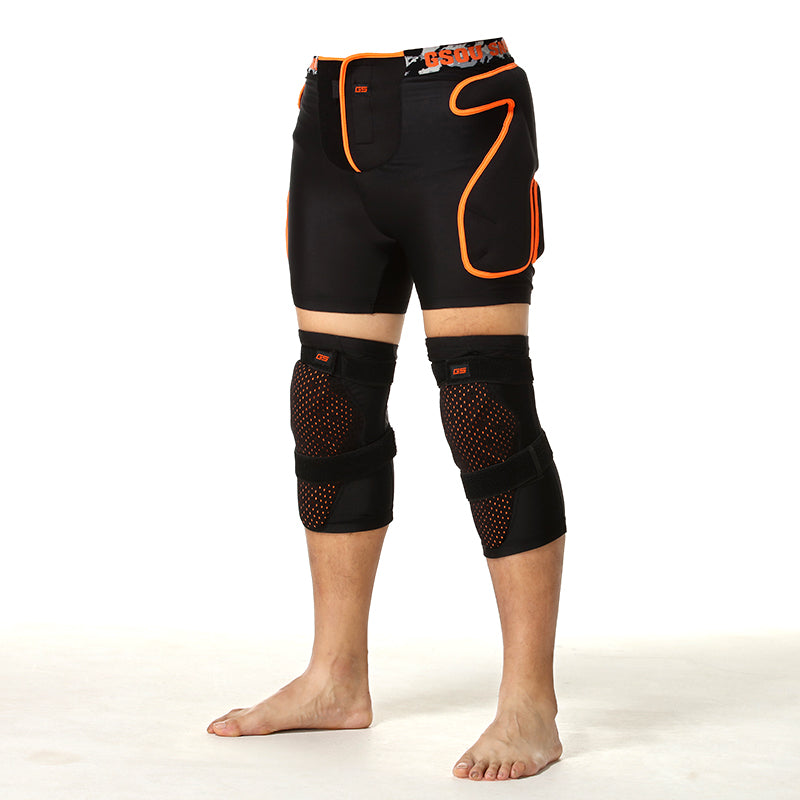 Gsou Snow Short de protection pour snowboard et ski pour adulte avec coussinets en plastique pour hanches et coccyx